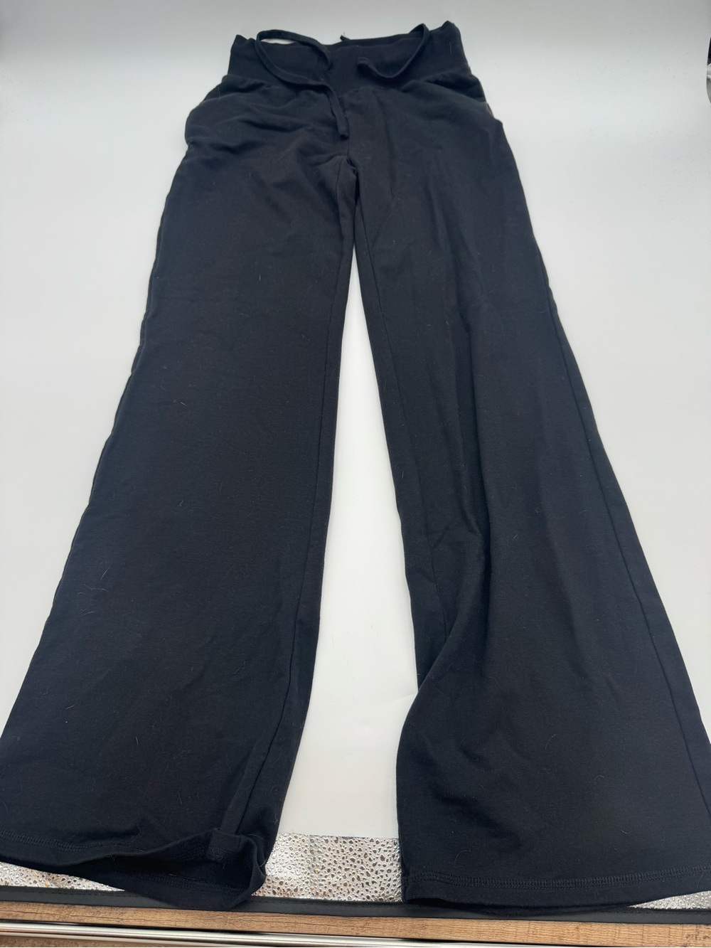 Garage wide leg black sweatpants xs